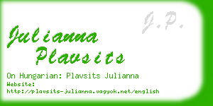 julianna plavsits business card